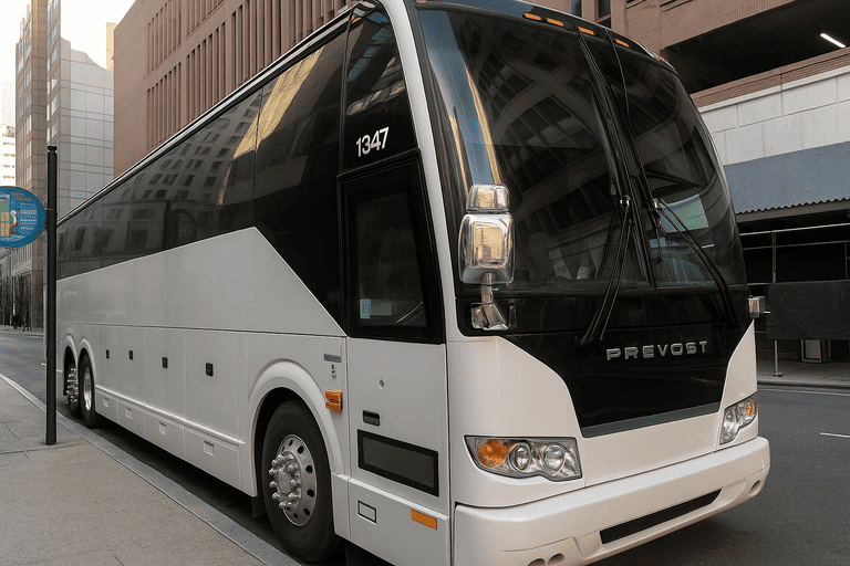 a Nashville Shuttle Bus Rentals coach bus