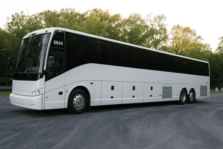 exterior of Nashville Shuttle Bus Rentals coach bus