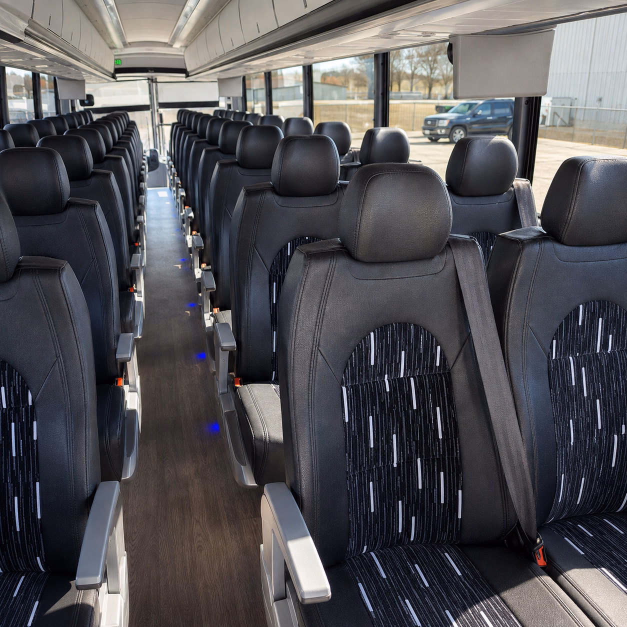 nashville charter bus services interior